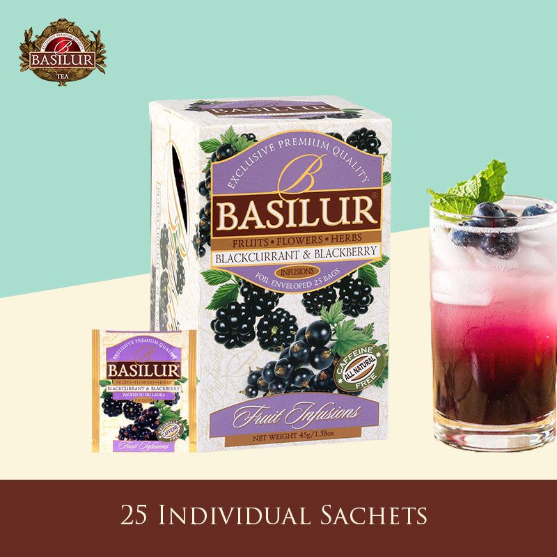 Cha de Groselha Negra e Amora 25 Saches 50g