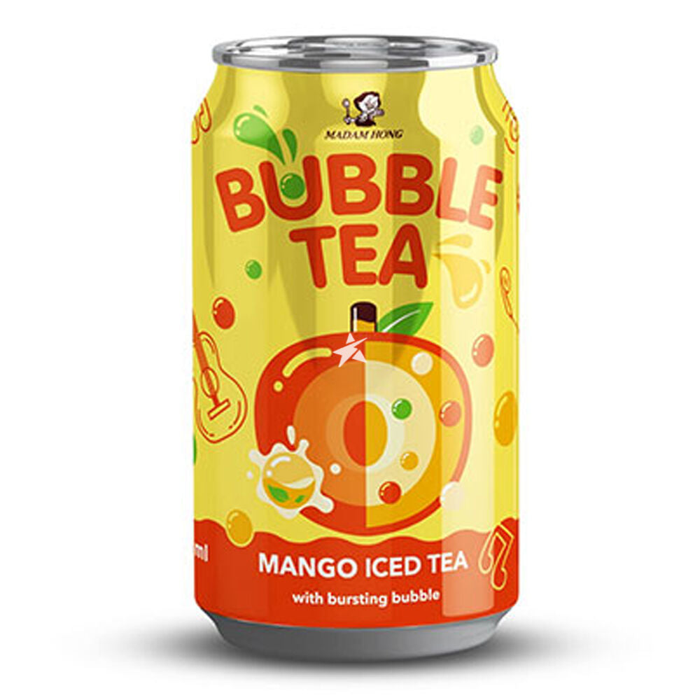 Chá de Manga Iced Bubble Tea Mango 320ml Madam Hong
