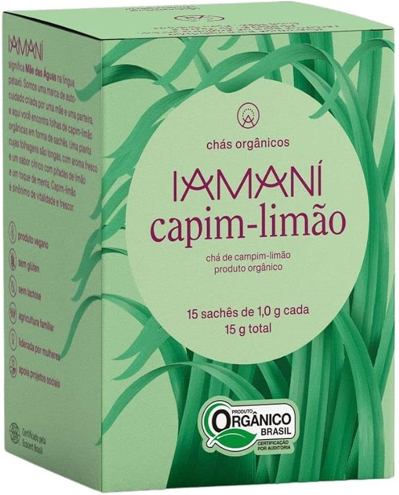 Cha Organico Capim Limao 15g