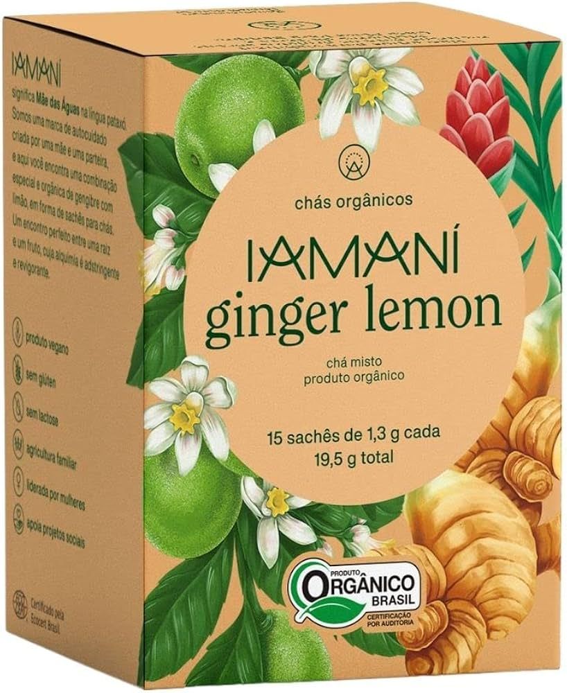 Cha Organico Ginger Lemon 22g