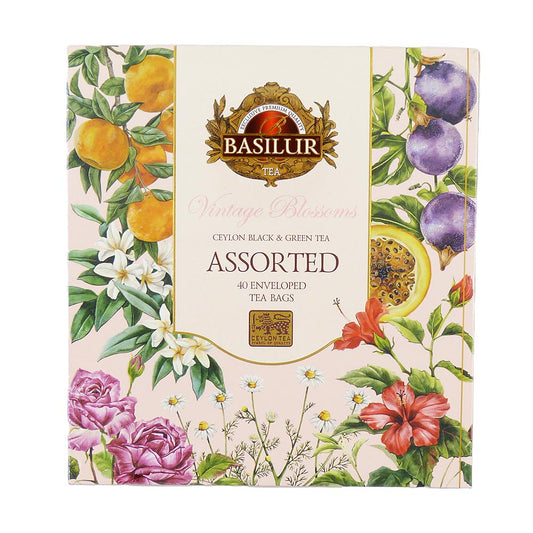 Chá Preto e Verde Sortido 60g Basilur