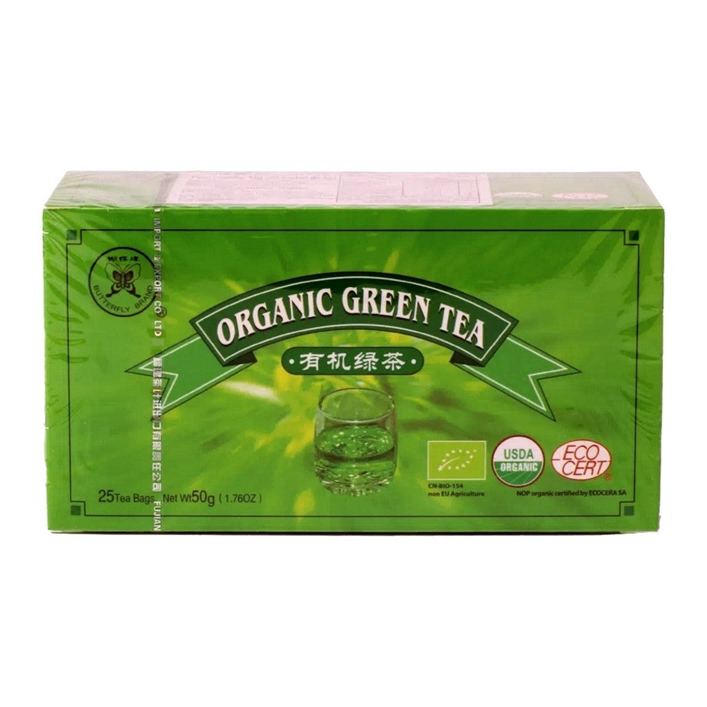 Chá Verde Orgânico 25 Sachês 50g Fujian