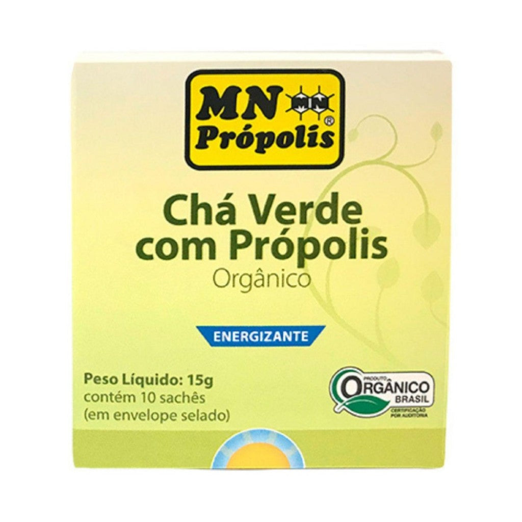 Chá Verde com Própolis Orgânico 15g Mn Própolis