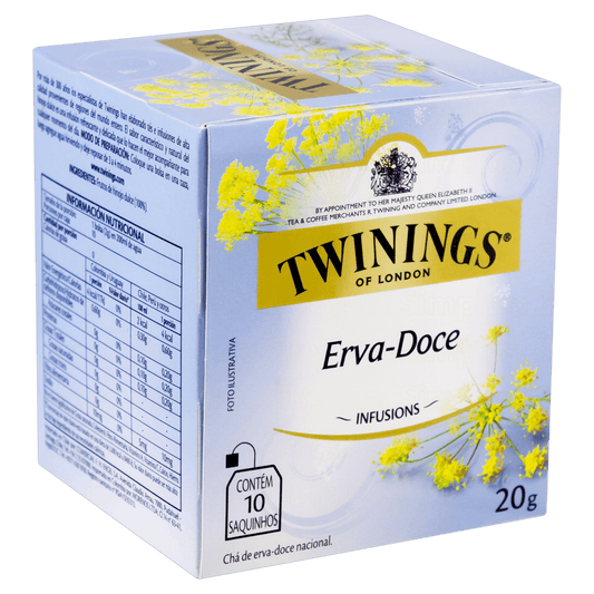 Chá de Erva Doce com 10 Sachês 20g Twinings