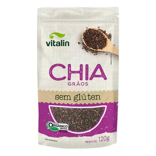 Chia Em Graos Organica Sem Gluten 120g