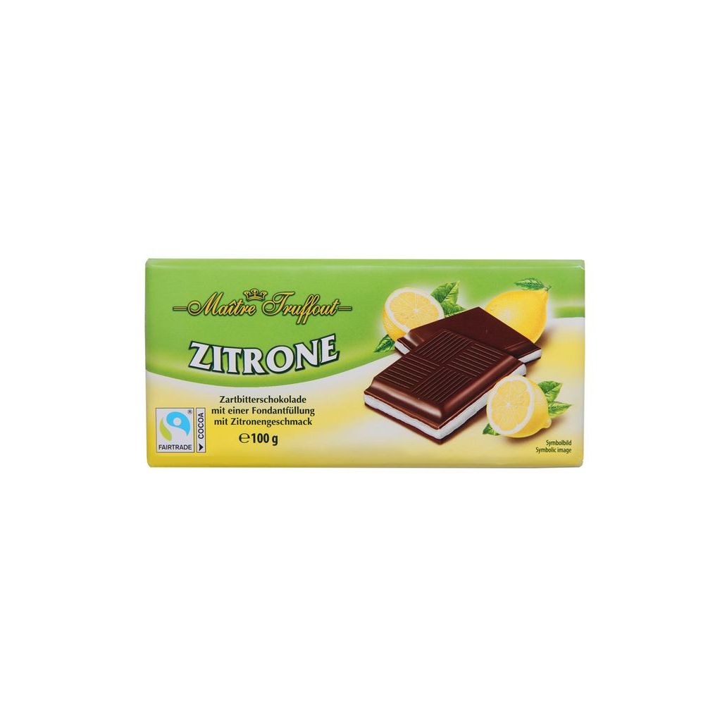 Chocolate Amargo com Recheio de LImão 100g