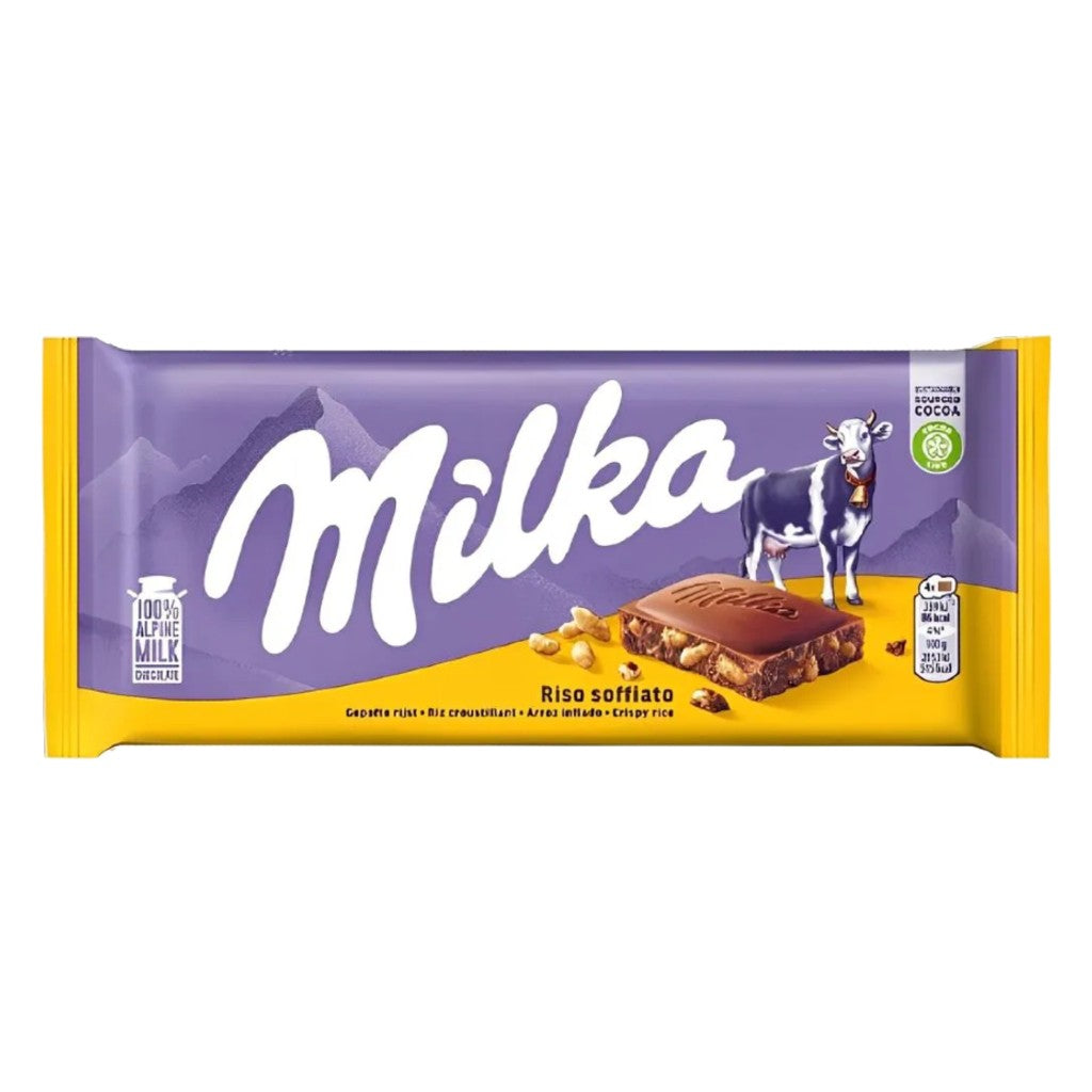 Chocolate ao Leite Riso Soffiato 100g Milka