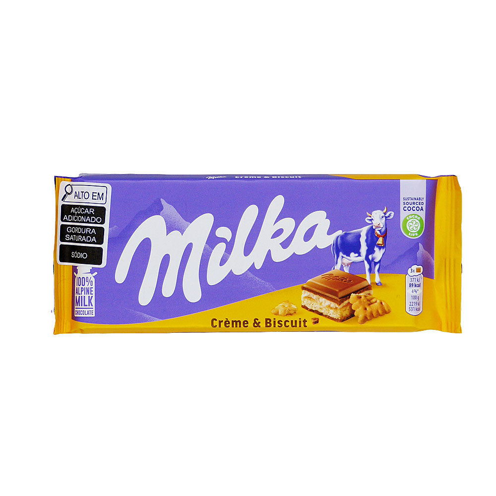 Chocolate Cream e Biscuit 100g Milka
