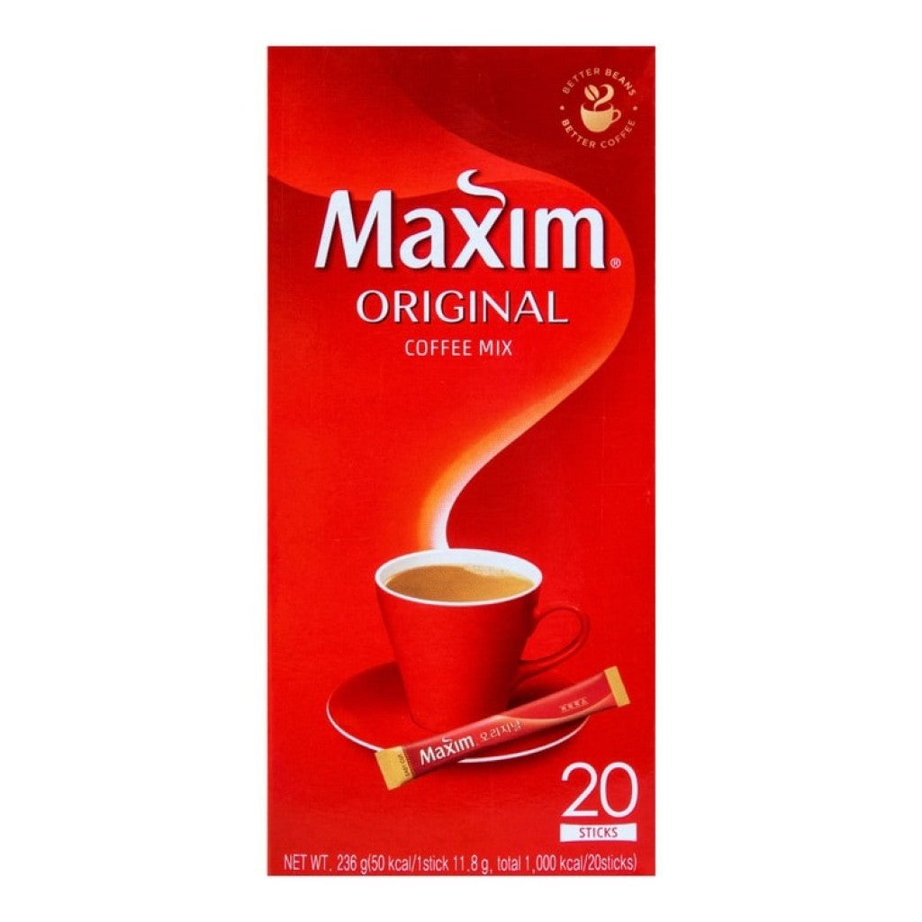 Café Coreano Pronto Solúvel Coffee Original com 20 Sachês Maxim