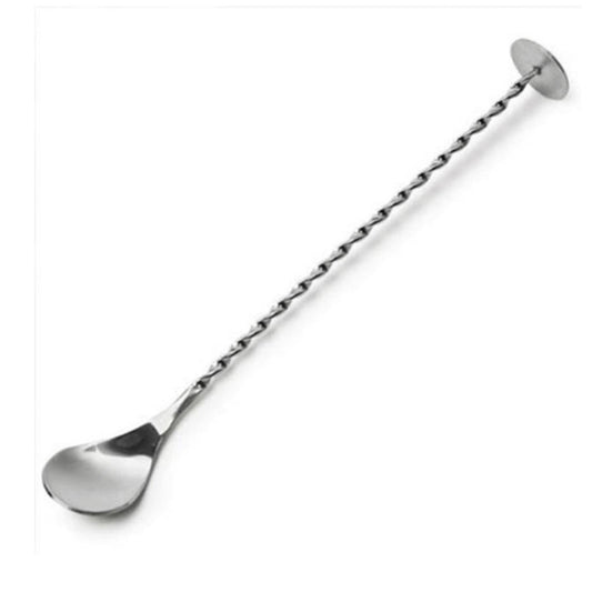 Colher Bailarina Open Bar Em Aco Inox Com Disco Macerador 28cm