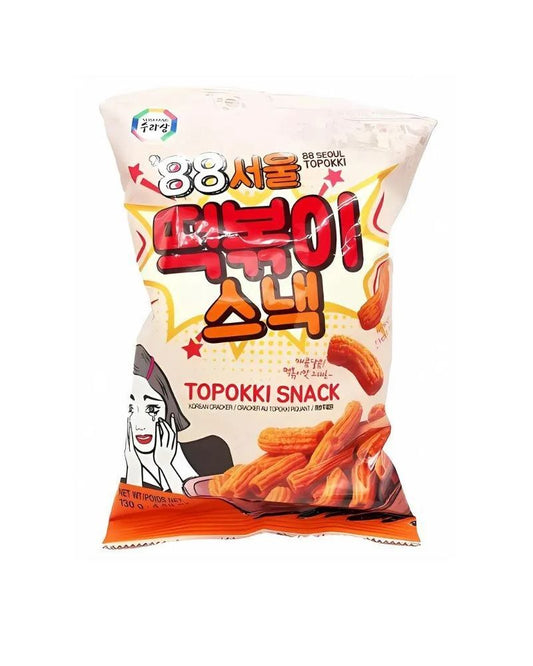 Salgadinho de Arroz Doce e Picante Topokki 130g Surasang