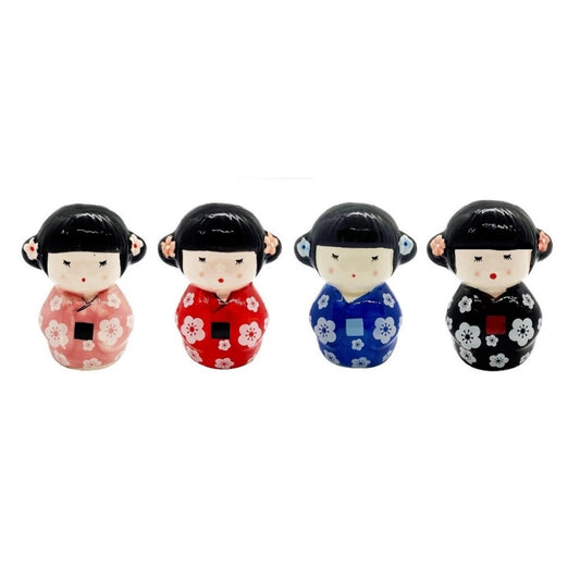 Enfeite de Porcelana Kokeshi Sortida 7,5cm MAJP-06 Martins