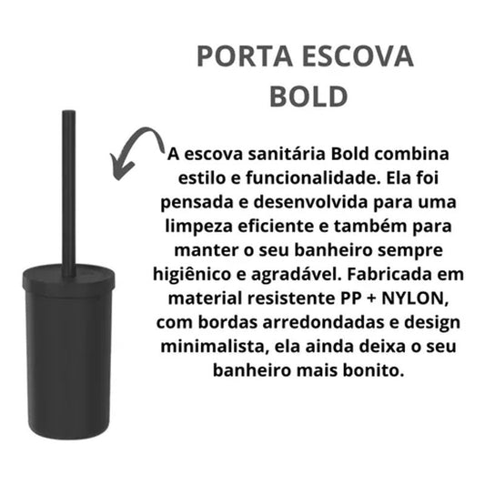 Escova Sanitária Bold Preta
