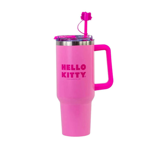 Canecão Térmico Tumbler com Pingente Hello Kitty 1,15L Zona Criativa