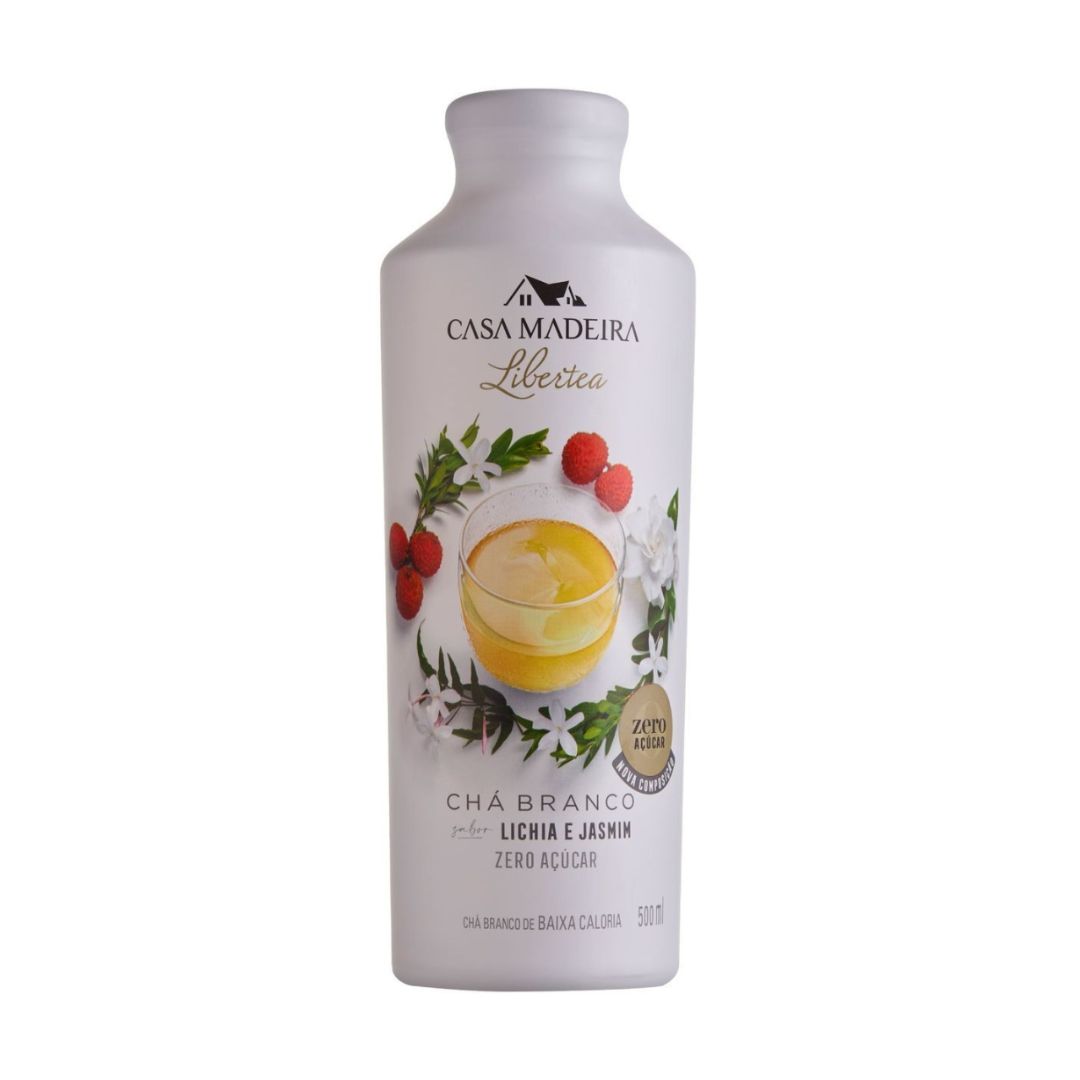 Chá Branco com Lichia e Jasmin 500ml Casa Madeira