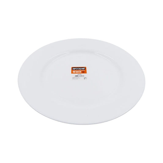 Prato Raso De Vidro Opalino Everyday Branco 26,5cm Lyor