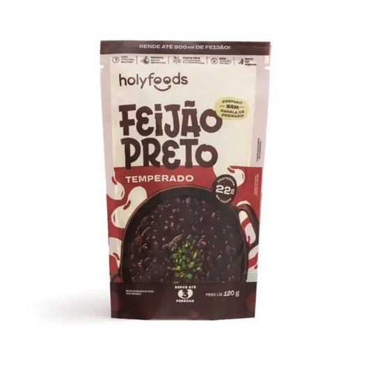Feijão PretoTemperado 120g HolyFoods