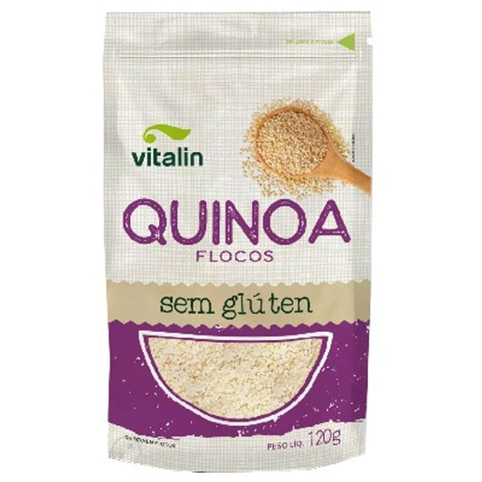 Flocos Quinoa Sem Glúten Integral 120g Vitalin