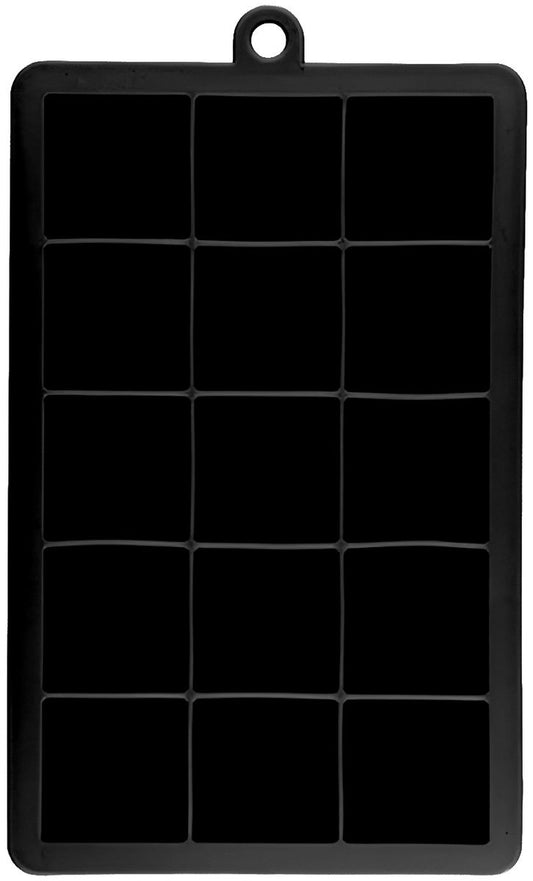 Forma de Gelo de Silicone Preto 15 Cubos Jumbo Oikos
