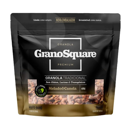 Granola Tradicional Melado e Canela 200g Grano Square