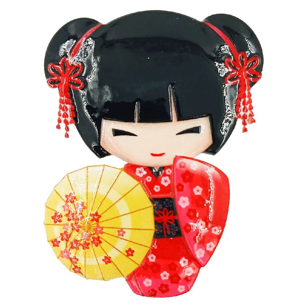 Ímã de Resina Kokeshi Sortida Tenda