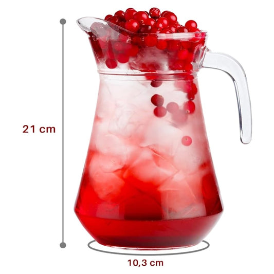 Jarra de Vidro com Tampa de Acrílico 1,3L Dolce Home