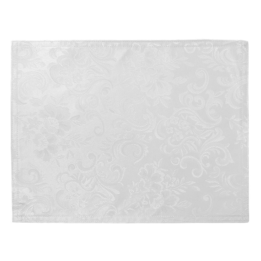 JOGO AMERICANO ARABESCO BRANCO C/2UN 35X45CM CASA AUGURI