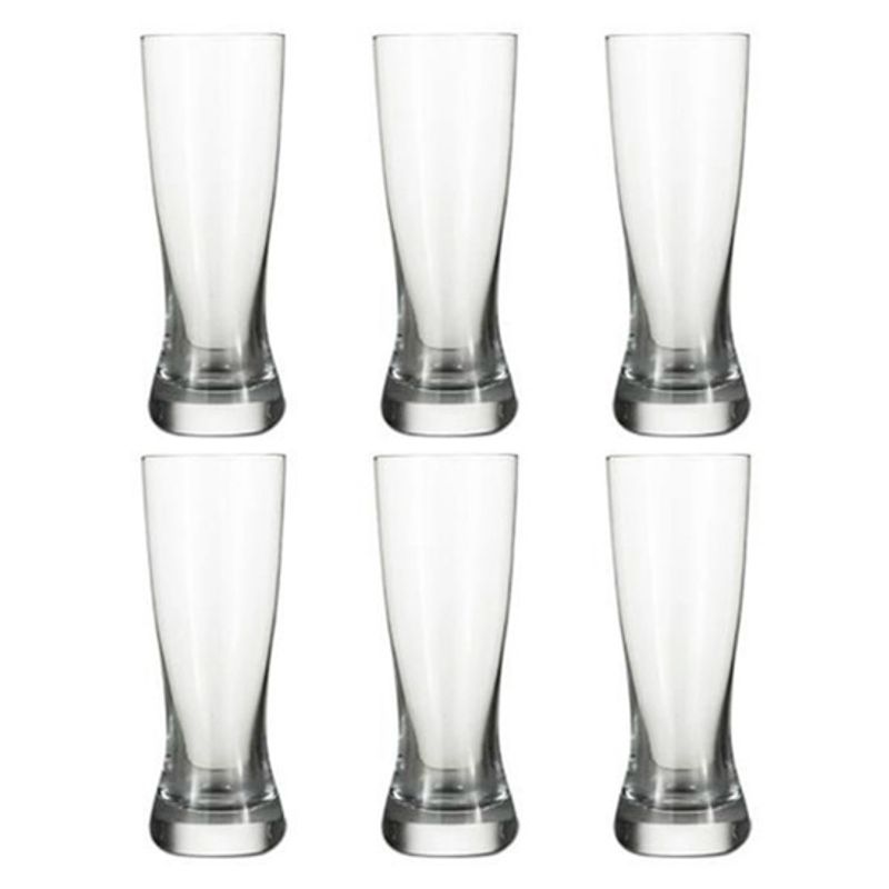 Jogo com 6 Copos de Cristal Bierhaus para Cerveja 200ml