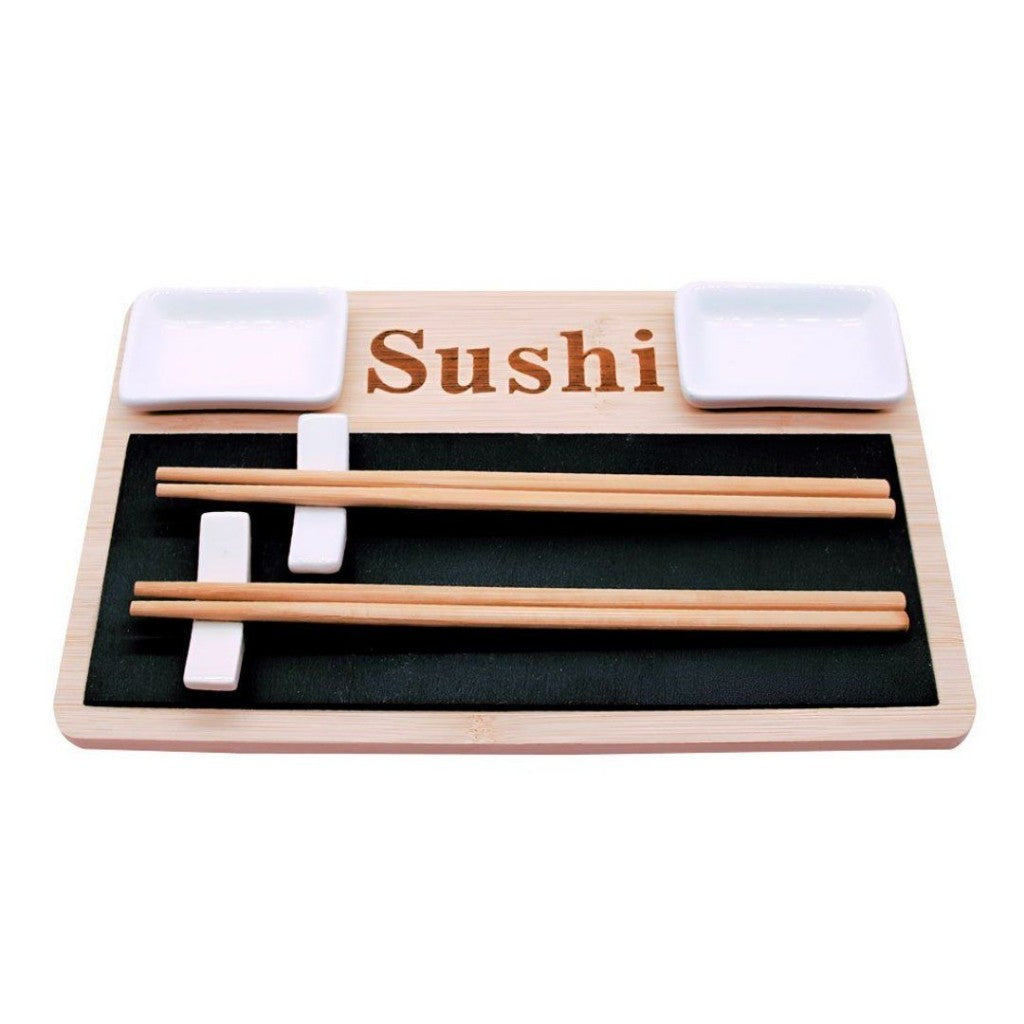 Jogo de 10 Pecas para Sushi em Ardosia 28,5x18x3,1cm Lhermitage