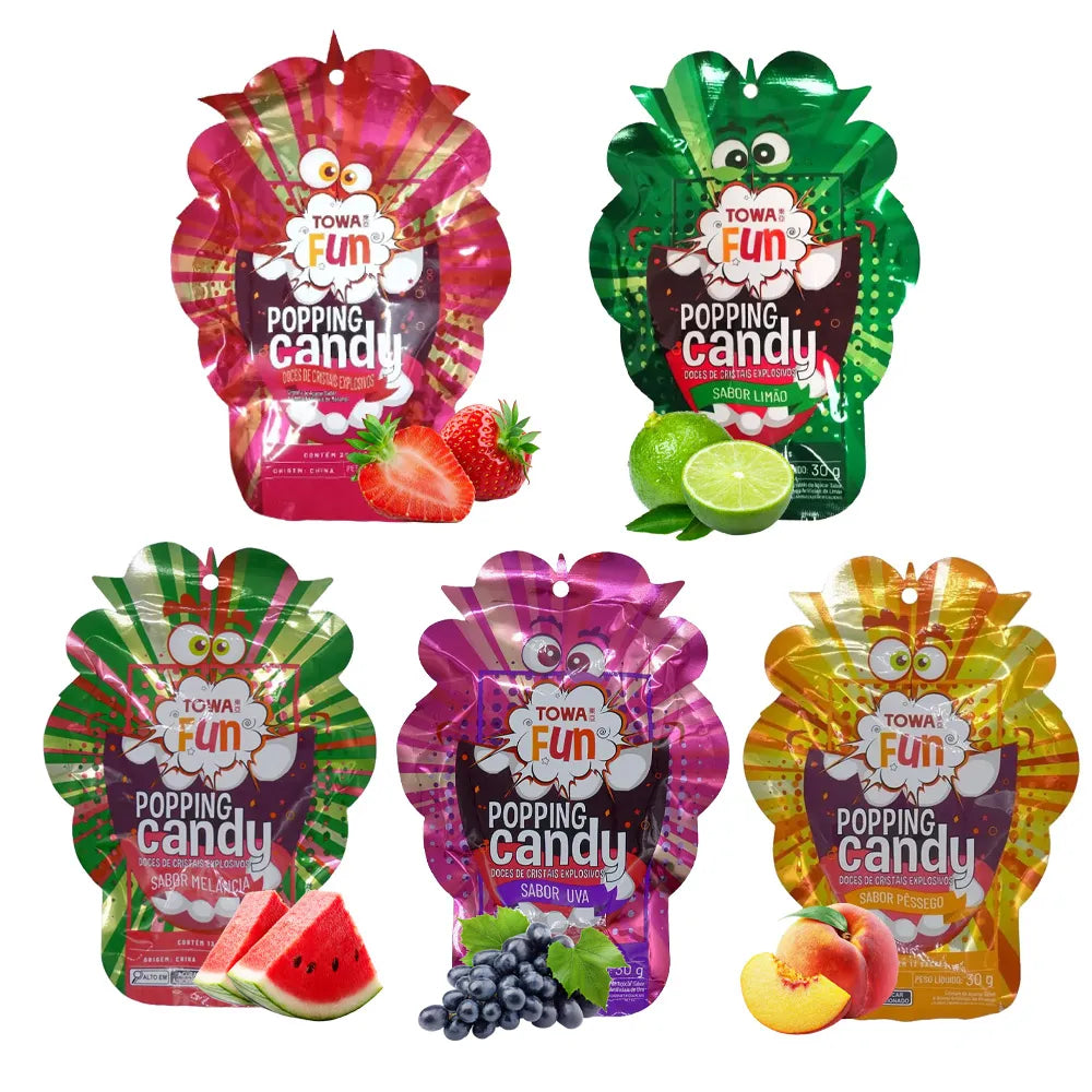 Kit com 5 Popping Candy Towa