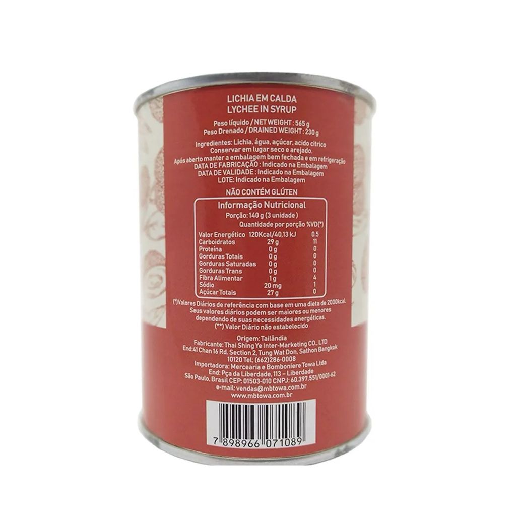 Lichia em Calda Enlatada 565g Towa