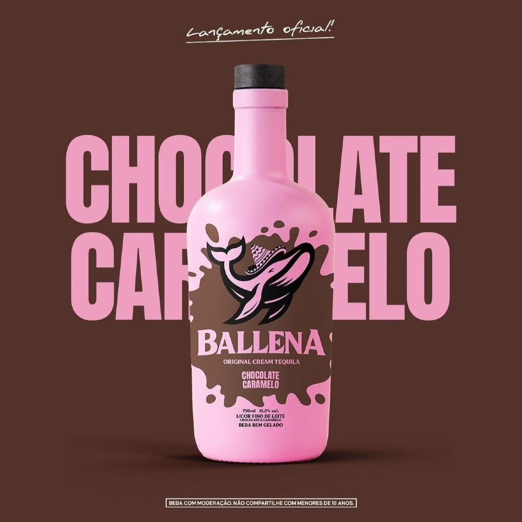 Licor Ballena Chocolate e Caramelo 750ml