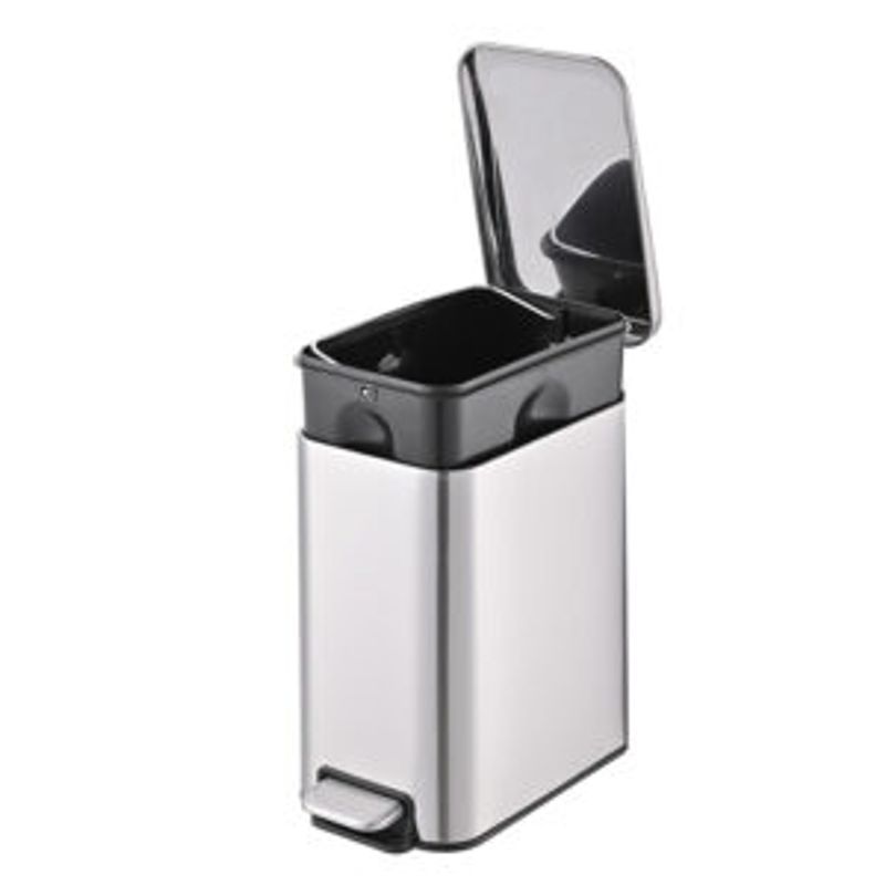 Lixeira Redonda de Aço Inox 3L