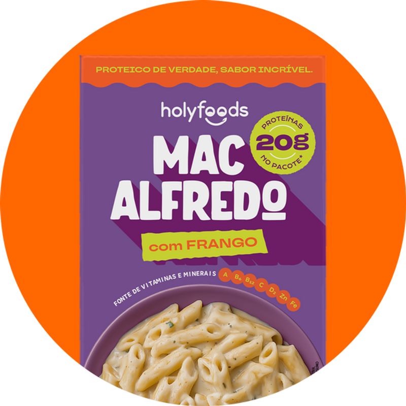 Mac Alfredo com Frango 115g Holy Foods