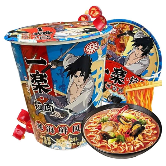 Macarrão Instantâneo Sabor Frutos do Mar Picante Naruto 65g Yile Foods