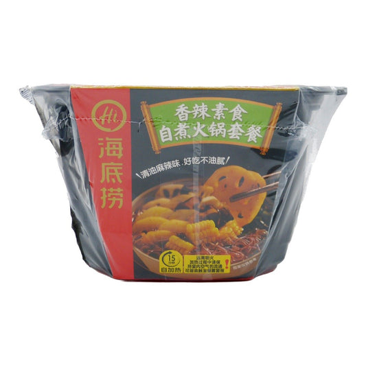 Macarrão Instantâneo com Autocozimento Vegetais Picante 400g Haidilao