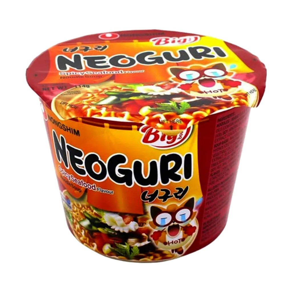 Macarrão Instantâneo Coreano de Frutos do Mar Picante Neoguri Big Bowl 114g Nongshim