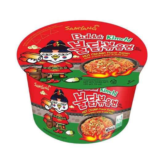 Macarrão Instantâneo Picante Sabor Frango Kimchi Bowl 105g Samyang