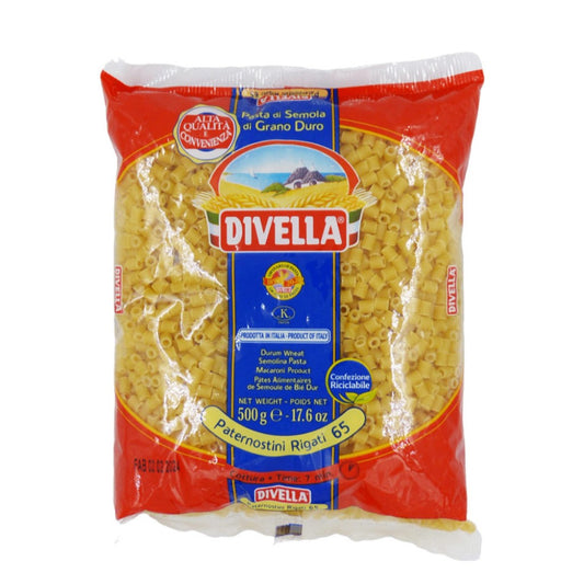 Macarrao Paternostini Rigati 65 500g Divella