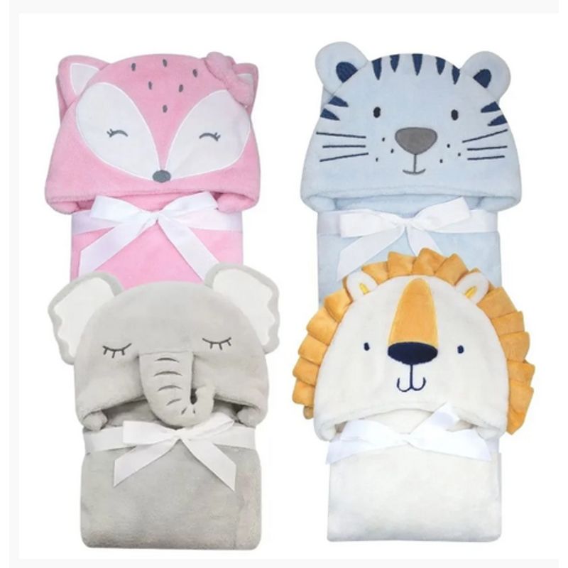 Manta com Capuz Sortido 75cmX1m