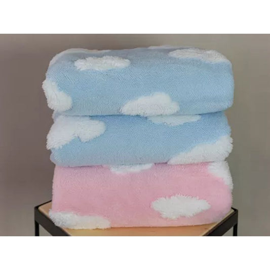 Manta nas Nuvens Azul 75cmX1m