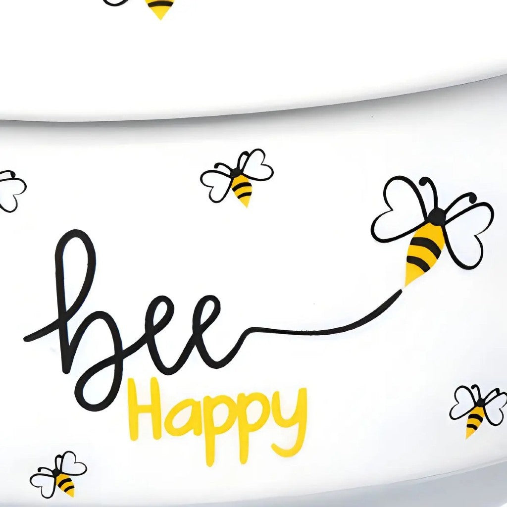 Manteigueira Honey em Porcelana 10x10x8cm Hauskraft