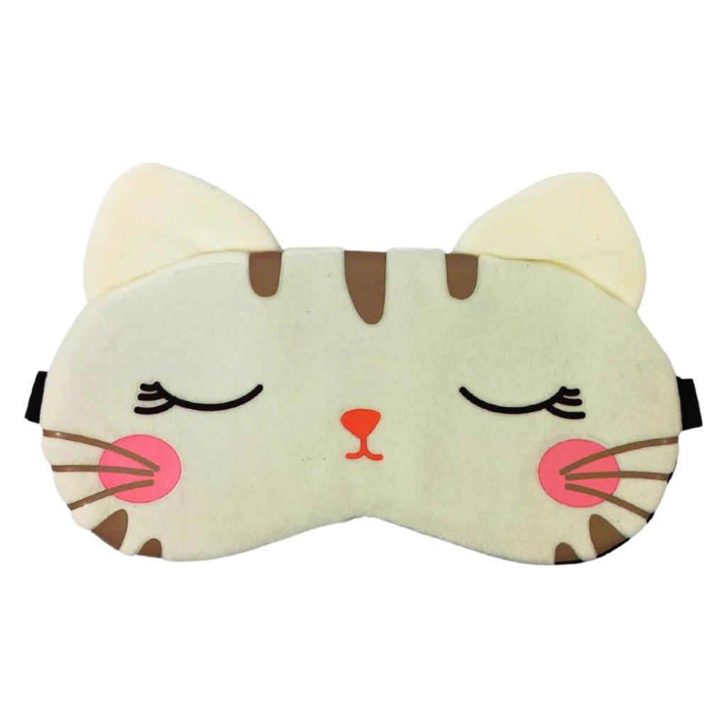 Máscara para Dormir Térmica de Gatinho para Olhos com Gel