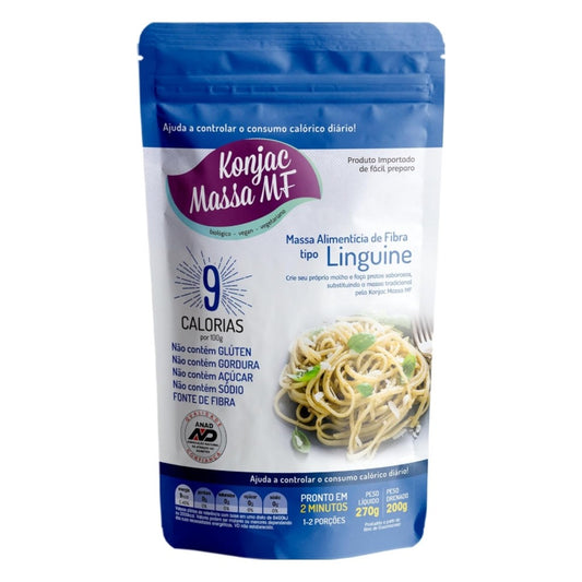 Massa Alimenticia de Fibra Konjac Tipo Linguine 270g Konjac Massa MF