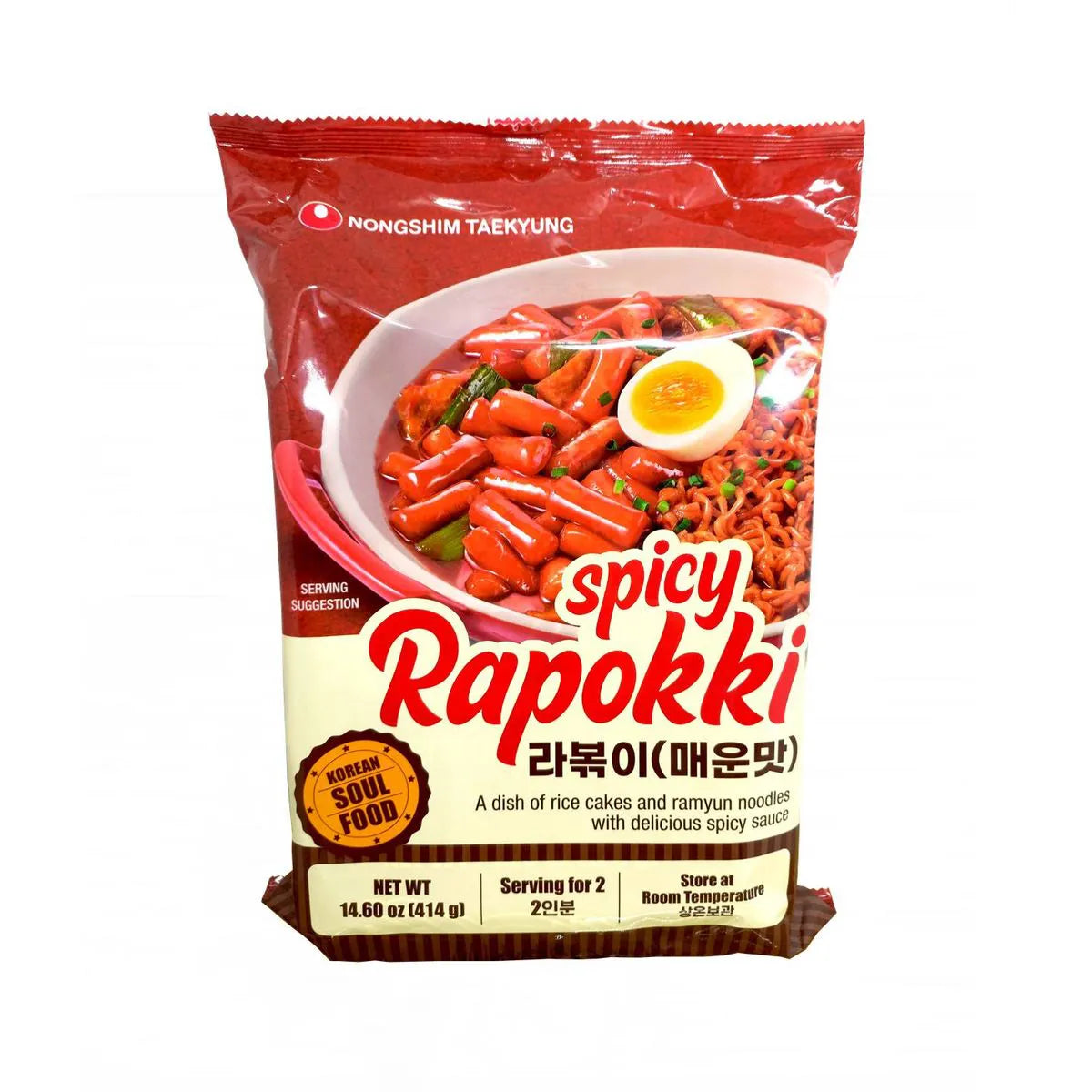 Massa com Molho Picante Spicy Rabokki 414g Nongshim