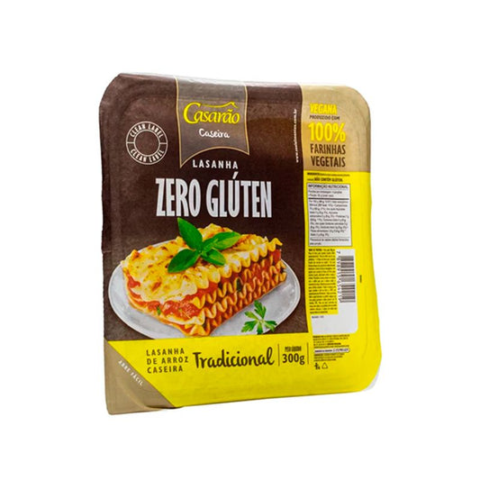 Massa Tradicional Para Lasanha Sem Gluten 300g