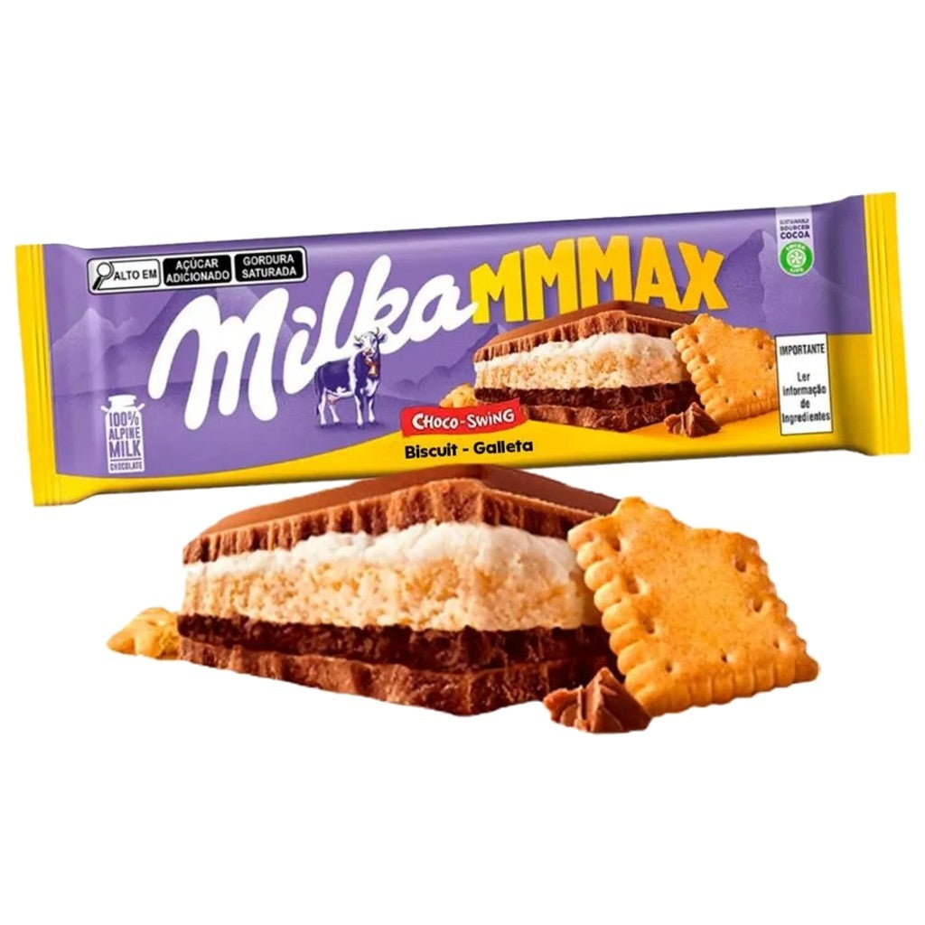Chocolate com Biscoito MMMAX Choco Swing 300g Milka