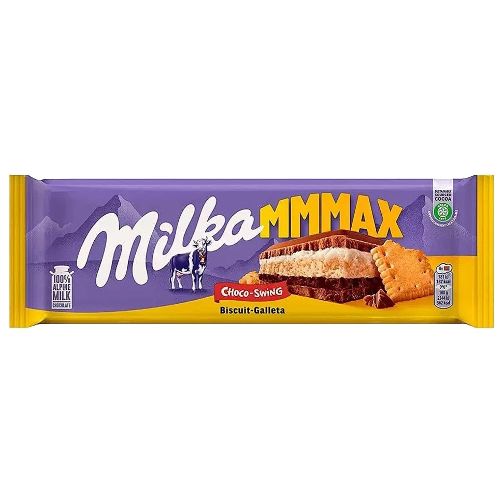 Chocolate com Biscoito MMMAX Choco Swing 300g Milka