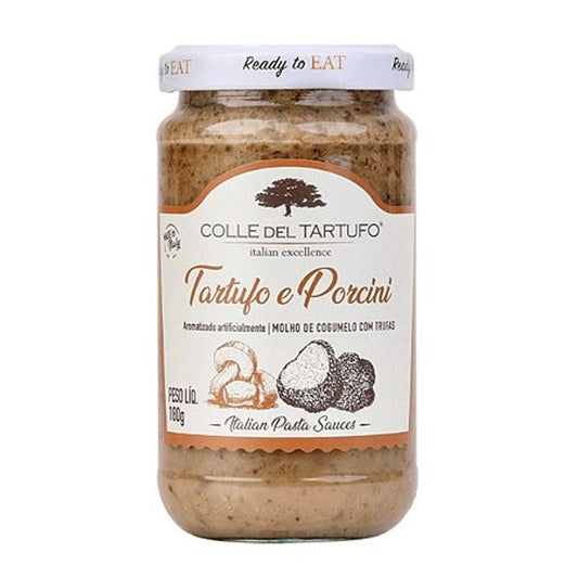 Molho De Cogumelo Porcini Com Trufas 180g Colle Del Tartufo