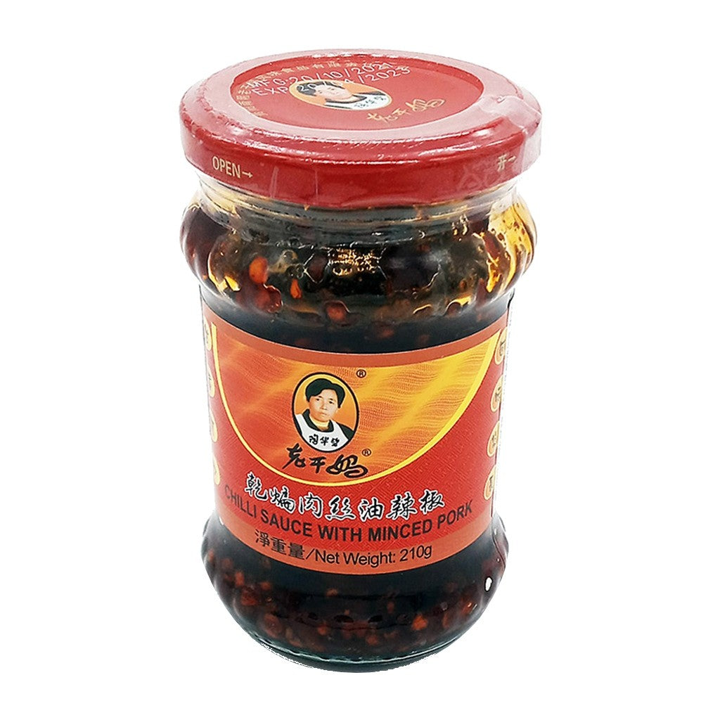 Molho de Pimenta com Carne Moída Suína 210g Lao Gan Ma